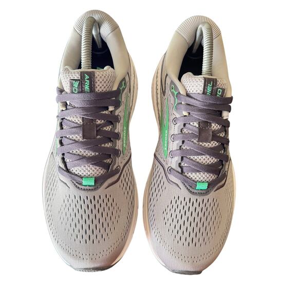 NWOB BROOKS WOMEN’S BROOKS ARIEL 20 GREY/GREEN ATHLETIC RUNNING SHOES Size 9 - Picture 2 of 7